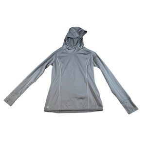 Athleta Hoodie, Women's Size S  Light Gray Pullover, Long Sleeve